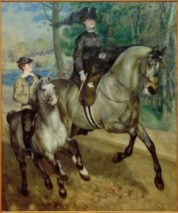 Cavalière au Bois de Boulogne - Pierre Auguste Renoir