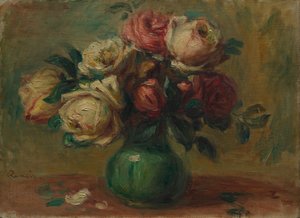 Roses dans un vase, c. 1890