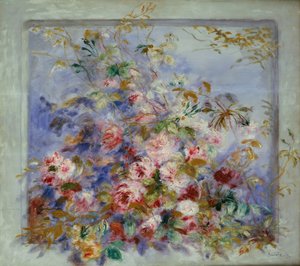 Roses à une fenêtre, 1879 - Pierre Auguste Renoir
