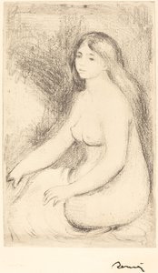 Baigneuse assise, vers 1905 - Pierre Auguste Renoir