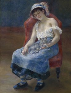 Fille endormie, 1880 - Pierre Auguste Renoir
