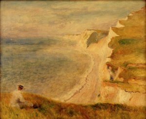 Falaise à Pourville - Pierre Auguste Renoir