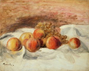 Nature morte avec des pêches - Pierre Auguste Renoir