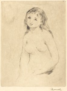 Étude pour une baigneuse, fin 19ème-début 20ème siècle - Pierre Auguste Renoir