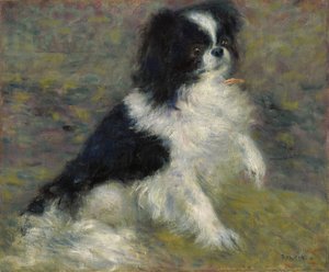 Tama, le chien japonais, vers 1876 - Pierre Auguste Renoir
