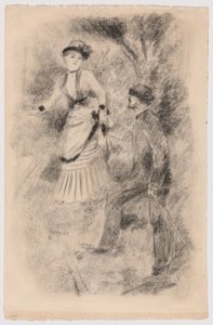 La descente du sommet : Jean Martin soutient Hélène, la fille du banquier (Illustration pour "L