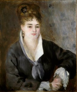 La dame en noir. Peinture de Pierre Auguste Renoir - Pierre Auguste Renoir