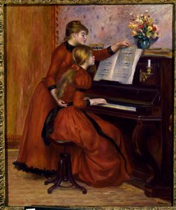 La leçon de piano - Pierre Auguste Renoir