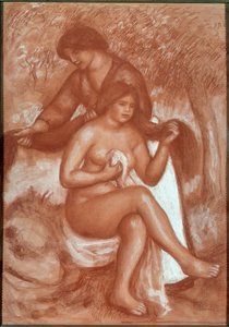 La toilette de la baigneuse