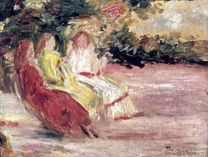 Trois femmes dans le parc - Pierre Auguste Renoir