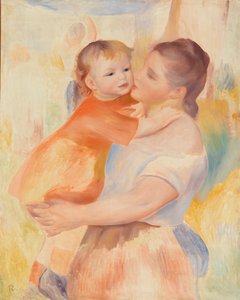 La Blanchisseuse et son enfant - Pierre Auguste Renoir
