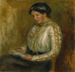 Femme lisant - Pierre Auguste Renoir