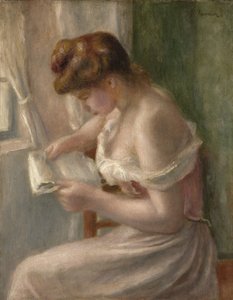 Femme lisant, vers 1895 - Pierre Auguste Renoir