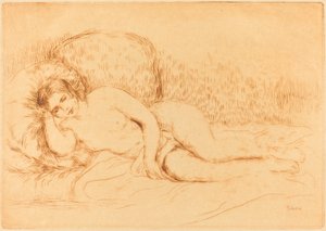 Femme couchée - Pierre Auguste Renoir
