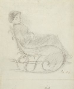Femme assise sur une chaise (recto) ; Femme sur une chaise, vue de dos (verso)