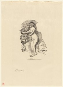 Femme avec une Vigne - Pierre Auguste Renoir