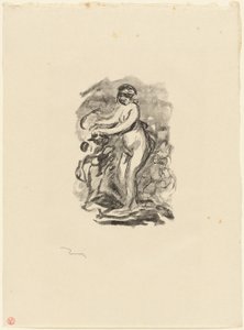 Femme avec vigne, 1ère variante - Pierre Auguste Renoir