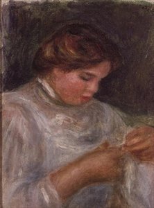 Femme avec des ciseaux