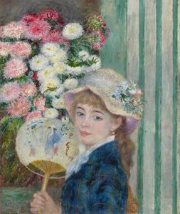Femme avec un éventail, vers 1879 - Pierre Auguste Renoir