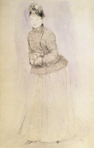 Femme avec un manchon - Pierre Auguste Renoir