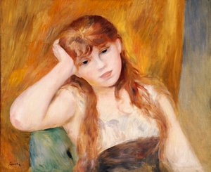 Jeune fille blonde, 1886 - Pierre Auguste Renoir