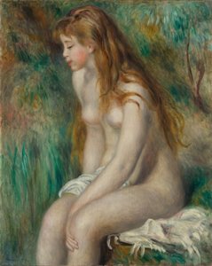 Jeune fille se baignant, 1892 - Pierre Auguste Renoir