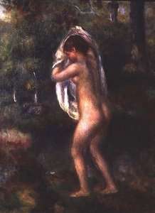 Jeune fille se déshabillant
