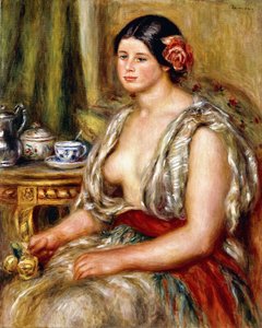 Jeune fille assise en costume oriental, 1905 - Pierre Auguste Renoir