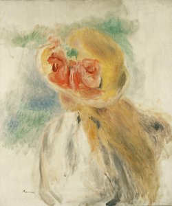 Jeune fille au chapeau fleuri