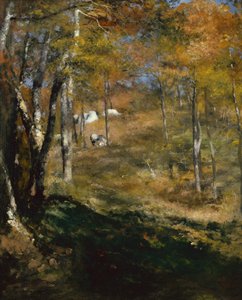 Jeunes arbres dans la forêt - Pierre Auguste Renoir