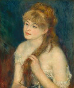 Jeune femme tressant ses cheveux, 1876 - Pierre Auguste Renoir