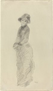 Jeune femme debout - Pierre Auguste Renoir