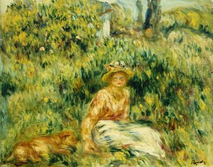 Jeune Femme dans un Jardin, vers 1916