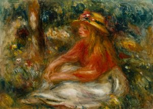 Jeune Femme assise sur l