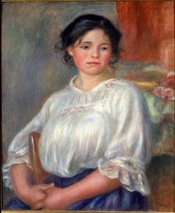 Jeune fille assise - Pierre Auguste Renoir