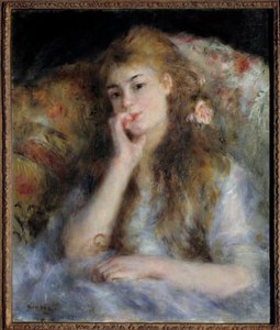 Jeune fille assise ou La Pensée - Pierre Auguste Renoir