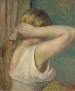 Jeune fille aux bras levés, vers 1895 (huile sur toile) - Pierre Auguste Renoir