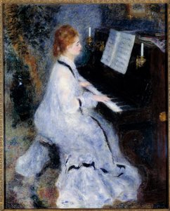 Jeune femme au piano