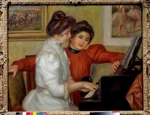 Yvonne et Christine Lerolle au piano - Pierre Auguste Renoir