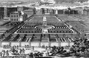 Vue du potager à Versailles à l