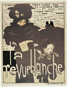 Affiche de presse pour "La Revue blanche". Portrait de Misia Sert. Illustration de Pierre Bonnard - Pierre Bonnard