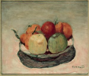 Assiette de fruits ou Les pommes