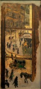 À travers les vitres - Pierre Bonnard