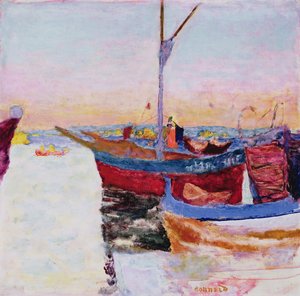 Bateaux à Cannes, crépuscule, 1924 - Pierre Bonnard