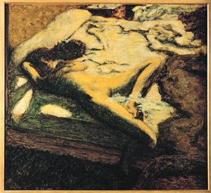 Femme assoupi sur son lit … (painting on canvas)