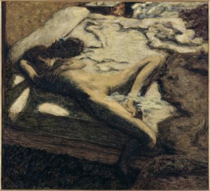 Femme assoupie sur un lit, ou L