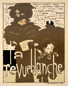 La Revue Blanche, affiche publicitaire pour le premier numéro du célèbre mensuel, 1894 - Pierre Bonnard