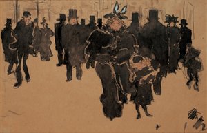 Le boulevard, vers 1890 - Pierre Bonnard