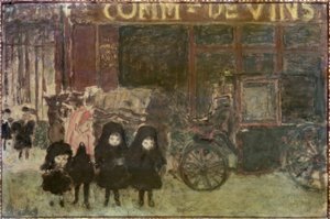 Le fiacre ou Le commerce de vins ou La sortie de l’école - Pierre Bonnard