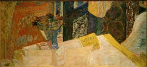 Nature morte au bouquet de fleurs (La Vénus de Cyrène) - Pierre Bonnard